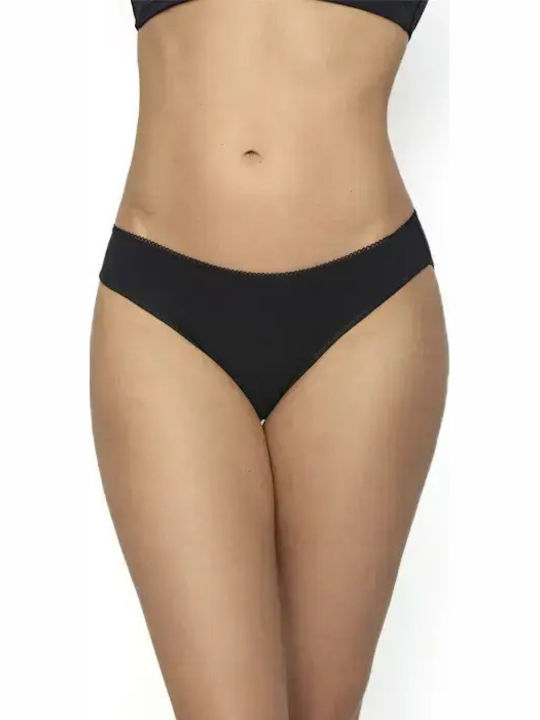 Damen Slip 2Pack Black
