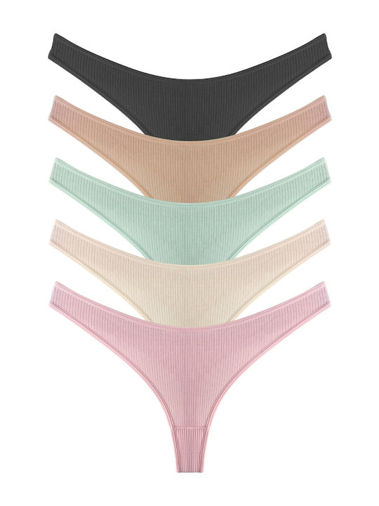 Women's String MultiPack Multicolour