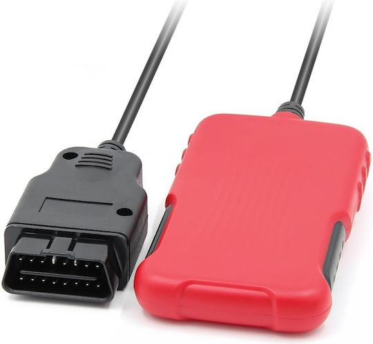 V309 Auto Diagnostic Scan Device Obd2 Read Clear Error Codes Lcd Screen Dtc Search Portable Universal Red Black