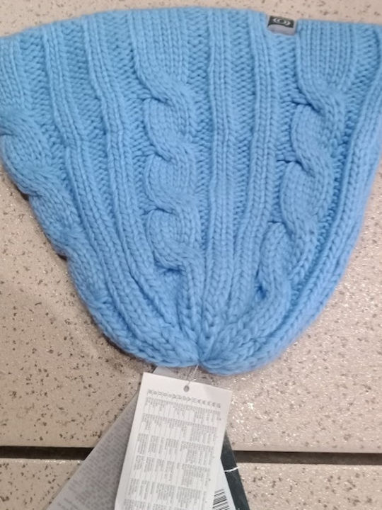 Beanie Unisex Beanie Gestrickt in Hellblau Farbe