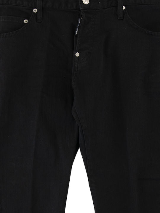 Dsquared2 Twist Ανδρικό Παντελόνι Τζιν Ελαστικό Slim Fit Μαυρο Dsquared2 Twist Ανδρικό Παντελόνι Τζιν Ελαστικό Slim Fit Μαυρο