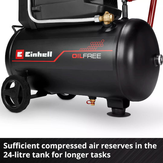 Einhell Tc-ac 190 Κομπρεσέρ Αέρος 76dB με Αεροφυλάκιο 24lt