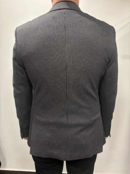 Men's Suit Jacket Dark Grey-black