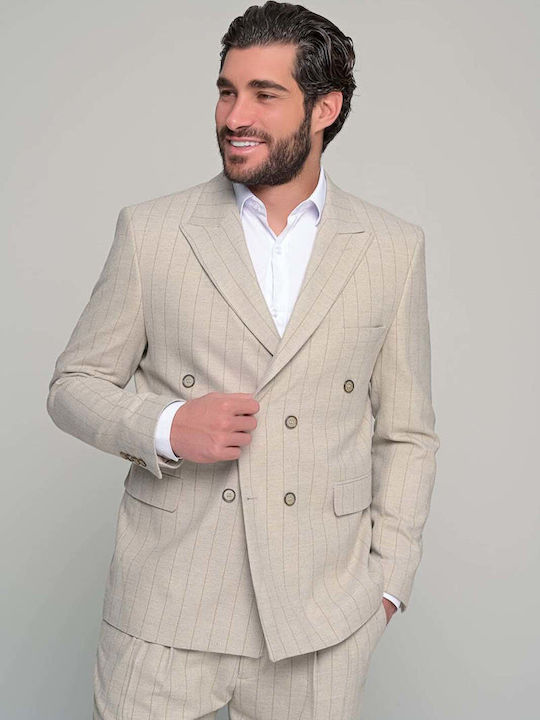 Bellagio Men's Suit Jacket Beige