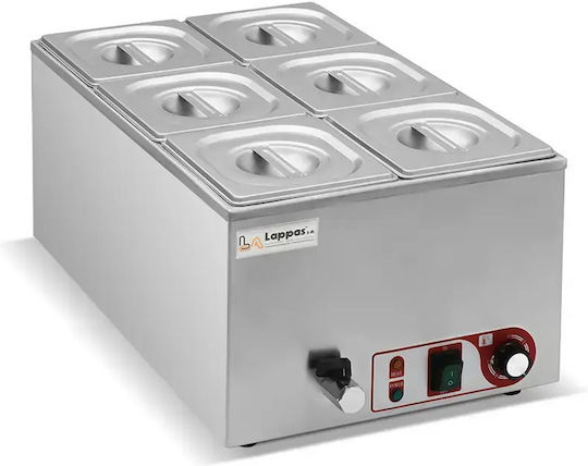 Lappas Commercial Electric Bain Marie xGN1/6 1.2kW