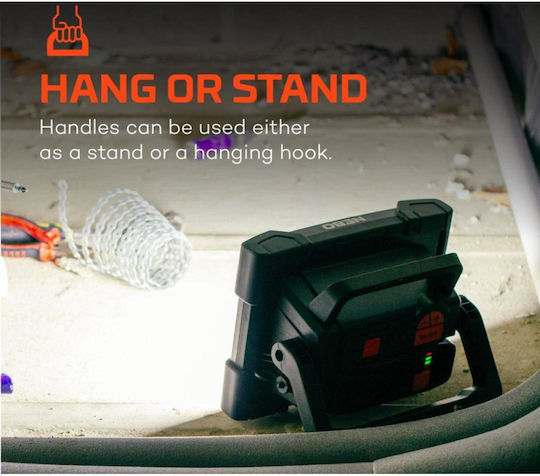 Nebo Rechargeable Work Light with Extension Cord LED IP54 with Brightness up to 5lm