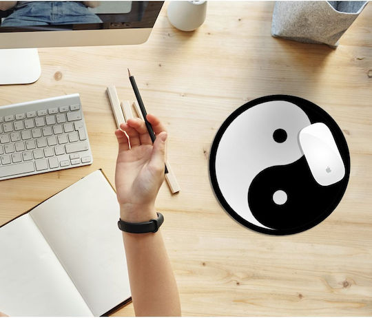 Koupakoupa Yin Yang Mouse Pad (200mm) KP_4726_mousepad-round