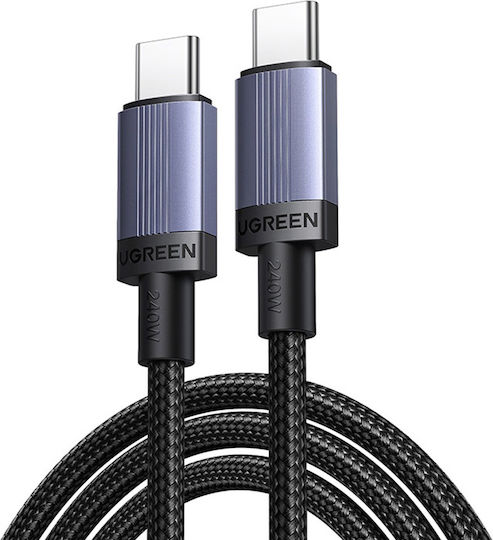 Ugreen USB 2.0 Cable USB-C male - USB-C 100W PD Γκρι 1m 65832
