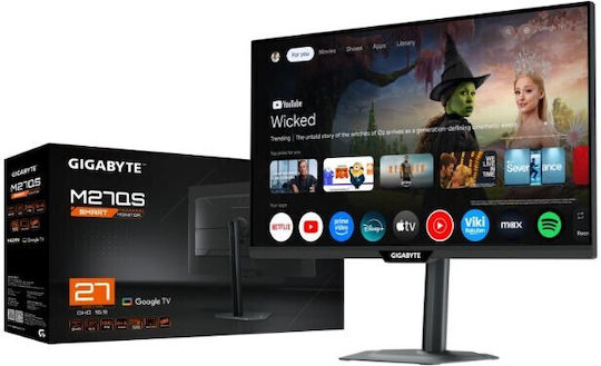 Gigabyte M27QS Monitor 27 Inches QHD 2560x1440 180Hz with Response Time 1ms GTG