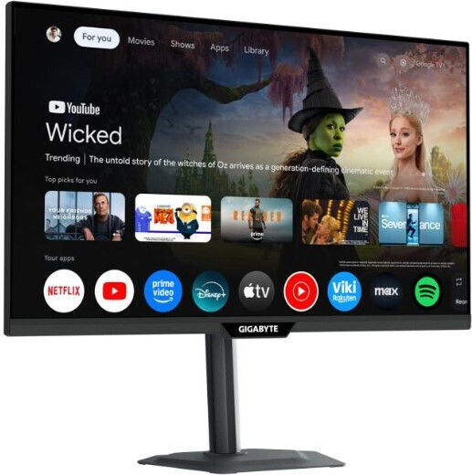 Gigabyte M27QS Monitor 27 Inches QHD 2560x1440 180Hz with Response Time 1ms GTG
