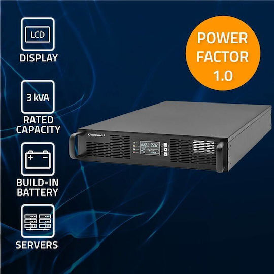 Qoltec 52287 UPS 3000VA 3000W