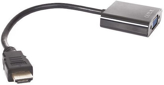 Vcom CG591 Adapter HDMI M zu VGA F Schwarz