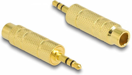 DeLock Converter 3.5mm male to 6.3mm female Gold 1pcs 65360