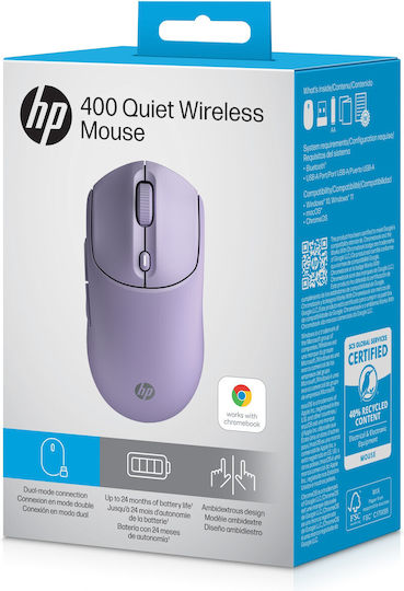 HP 400 Quiet С кабел Мишка Бял