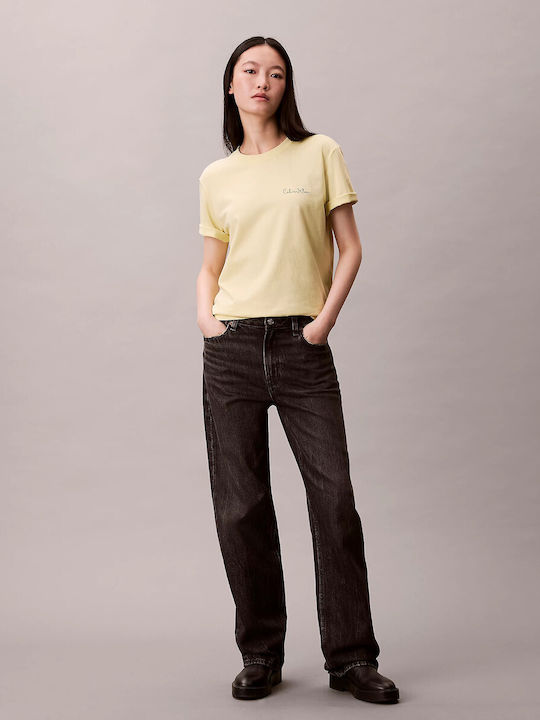 Logo Graphic Women's T-shirt Lime Spritz, Yellow