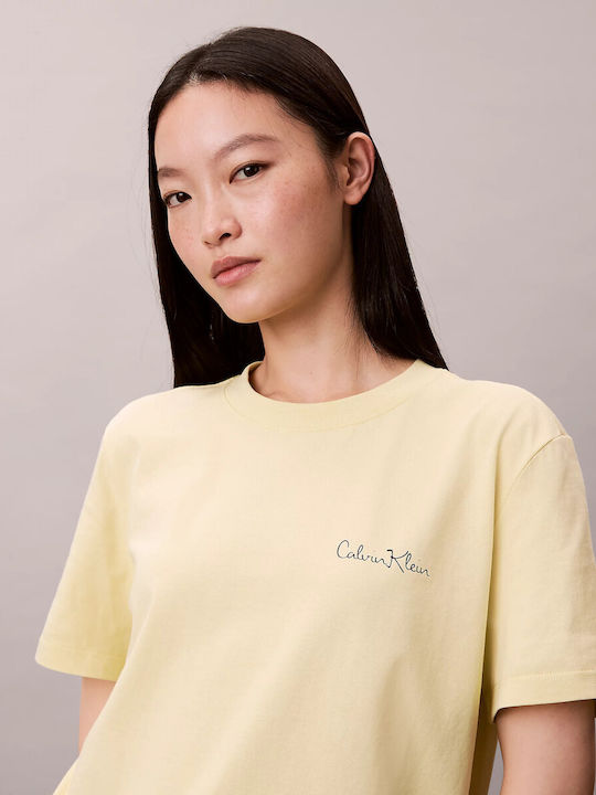 Logo Graphic Women's T-shirt Lime Spritz, Yellow