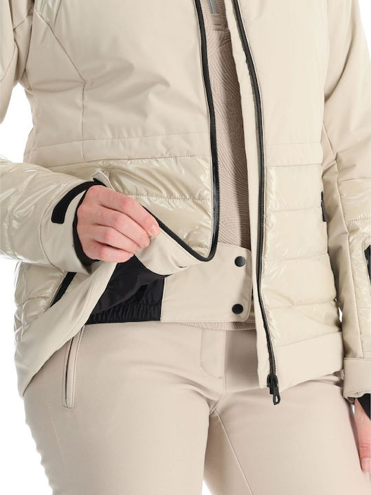 Icepeak 853116538-035 Frauen Jacke aus für Ski & Snowboard Beige