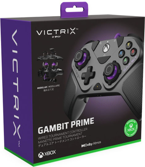 Victrix Gambit Prime Wired Gamepad για PC / PS4 / PS5 Μαύρο