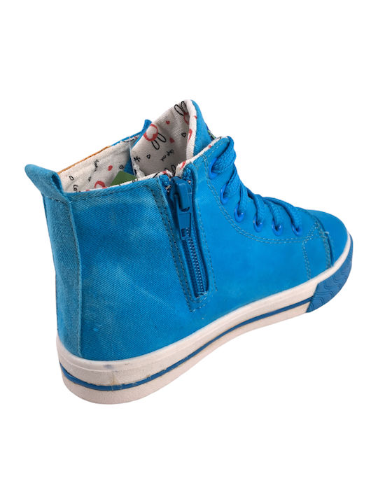 Kinder Sneakers Hoch Hellblau
