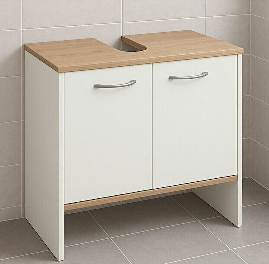 SteweHome Badezimmer Waschtisch-Einheiten Modernes Weiß Eiche – 50x62x35cm