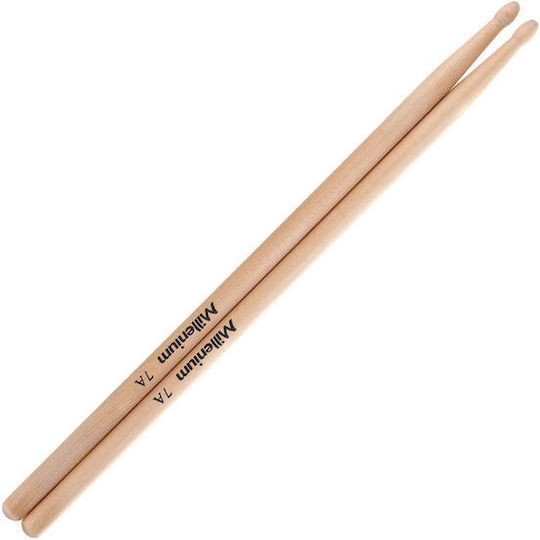 Millenium Maple Μπαγκέτες Ντραμς 7A με Σχήμα Μύτης Oval