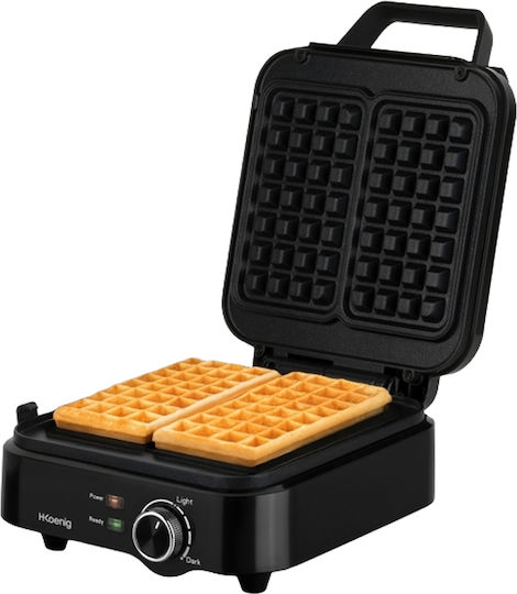 HKoenig Aparat Vafe Pentru Vafe Rectangulare 2 Compartimente 1200W