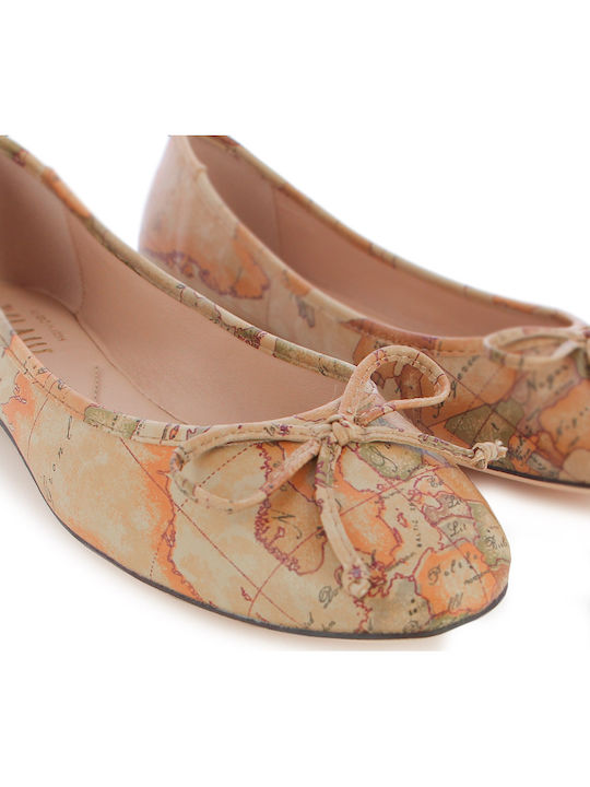Damen Ballerinas in Beige Farbe