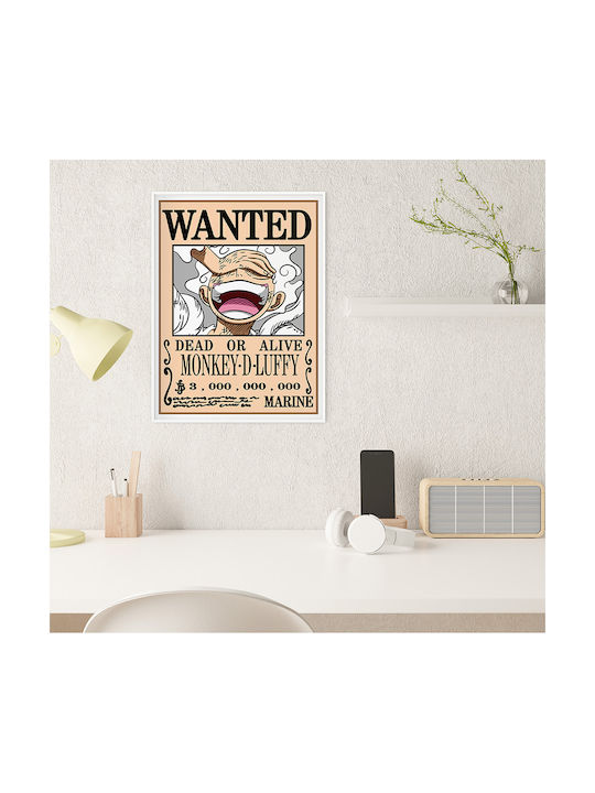 Poster One Piece Monkey D Luffy Wanted An165 21cm X 30cm
