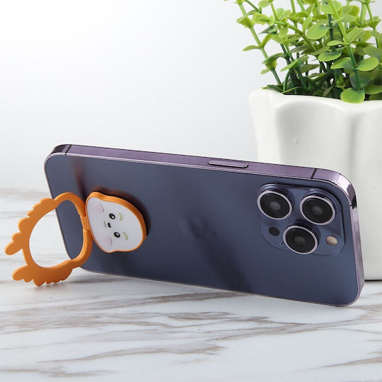 Universal Cartoon Dragon Μεταλλικό Ring Holder Orange