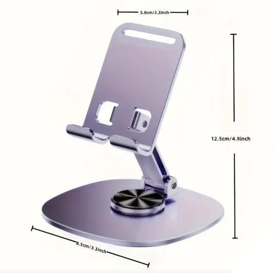 ShuShu Suport de birou pentru telefon mobil în culoarea Argintiu 7521-098