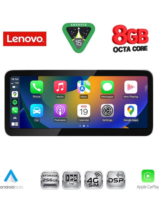 Lenovo Sistem Audio Auto pentru Mercedes-Benz Clasa B 2012-2015 (Bluetooth/USB/WiFi/GPS/Apple-Carplay/Android-Auto) cu Ecran Tactil 10.33"