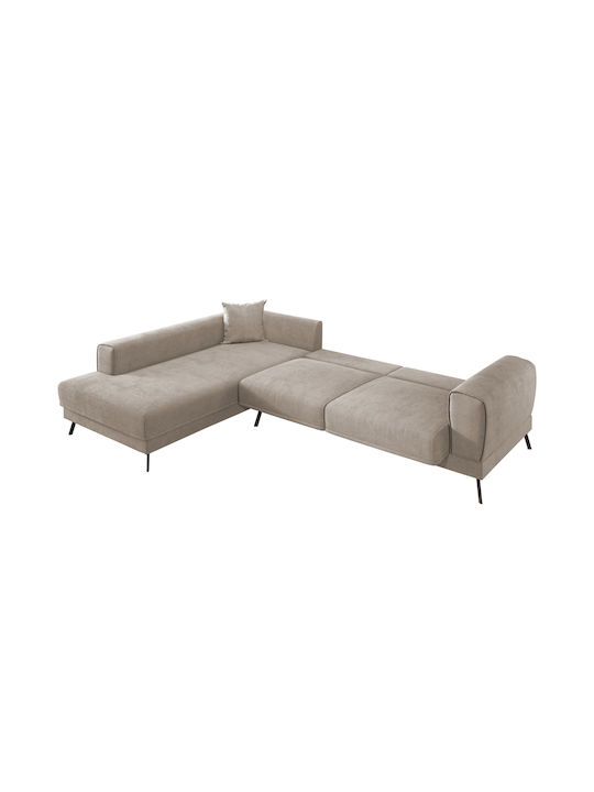 Zenora Ecke Sofa Sofa mit Linke Ecke & Stauraum Beige 304x212x80cm