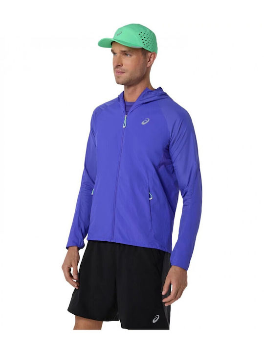 Road Packable Athletic Jacket Blue