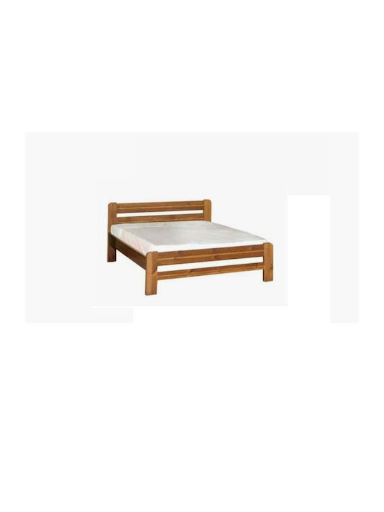 No8 Bed Single Wooden Beige for Mattress 90x190cm