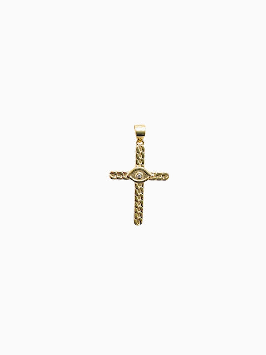 Silber Vergoldeter Kreuz mit Kette Silver 925 Silber Vergoldeter Kreuz mit Kette Silver 925