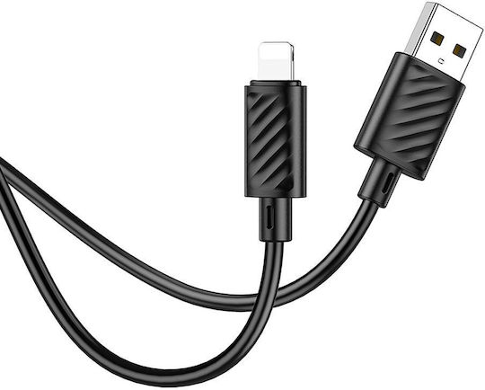 Hoco X88 USB-A to Lightning Cable Μαύρο 1m 6388