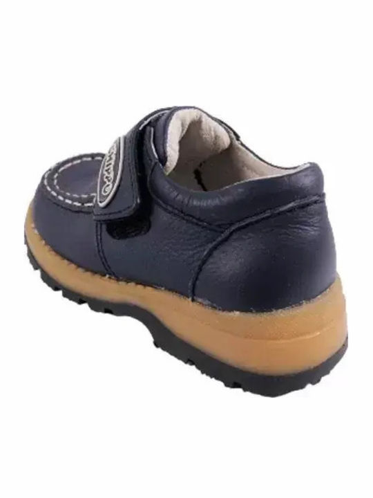 Leather Moccasins Blue