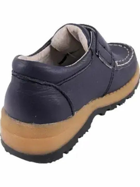 Leather Moccasins Blue