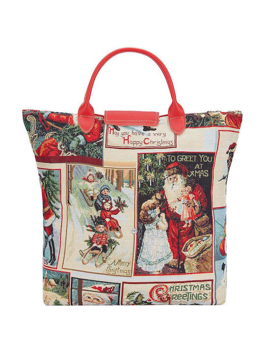 Signare Τσάντα Shopping Πτυσσόμενη Christmas Santa