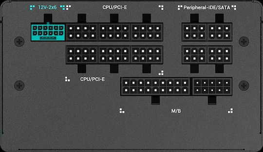 Deepcool PX1200G 1200W Μαύρο Τροφοδοτικό Υπολογιστή Full Modular Cybenetics Platinum