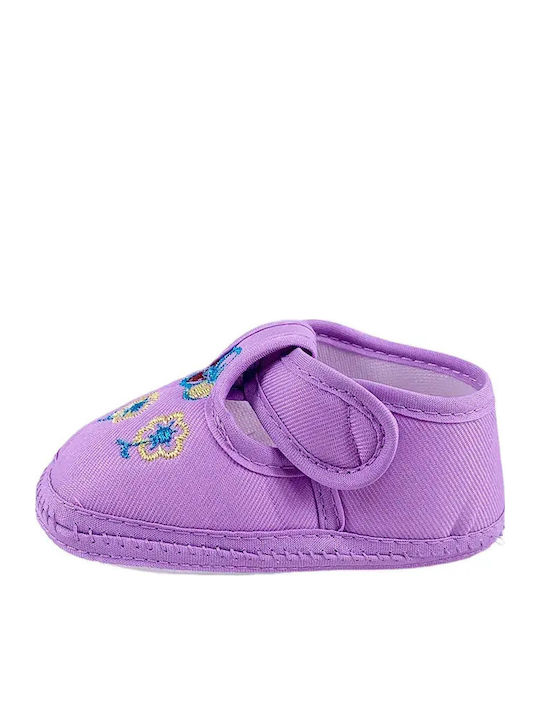 Chippo Baby Soft-Sole Slippers Purple