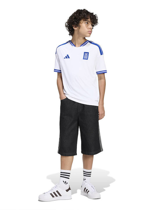 Kinder-T-Shirt Weiß Performance