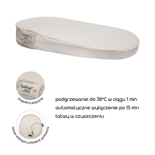 Bebejou Soft Changing Pad Quilted Waves 44.5x74cm