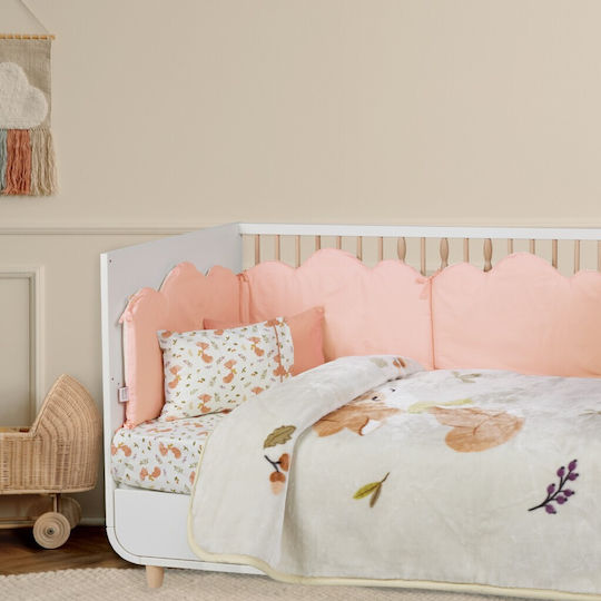 Das Home Decke Kinderbett Ecru 110x140cm