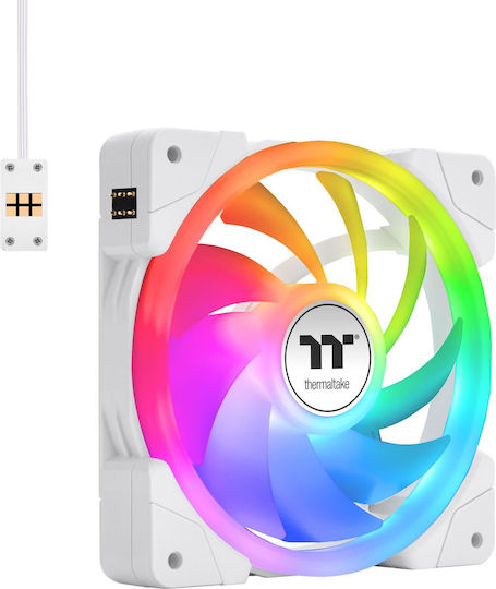 Thermaltake MINECUBE 360 Ultra AIO Υδρόψυξη AIO CPU με 3 Ανεμιστήρες 120mm και ARGB Φωτισμό Λευκή