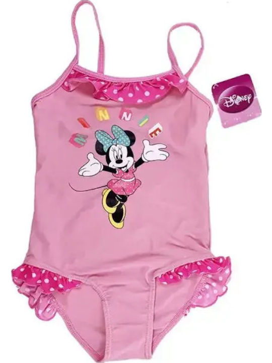Disney Minnie Mouse Παιδικό Μαγιό Ολόσωμο Pink