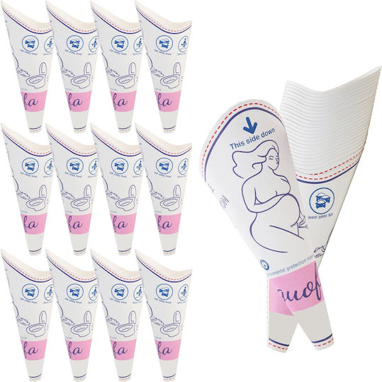 Disposable Urine Funnels Women 50 Pcs Waterproof Cups