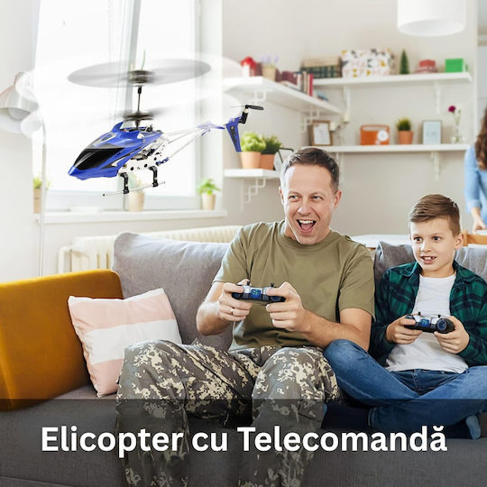 Teleghidat Elicopter Albastru