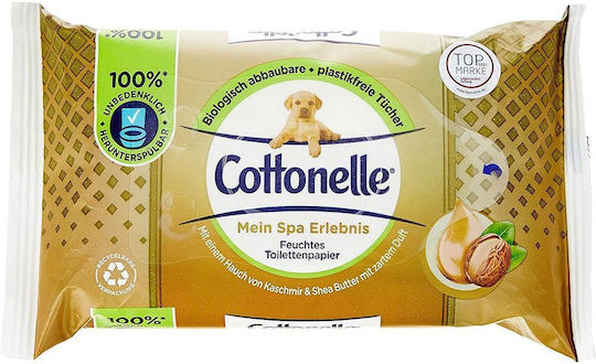 Cottonelle Комплект Мокри Кърпички За Кученца 4230305-3 Dc My Spa Experience Кашмир Масло От Ший Фин Аромат Биоразградими 3x 42 Кърпички