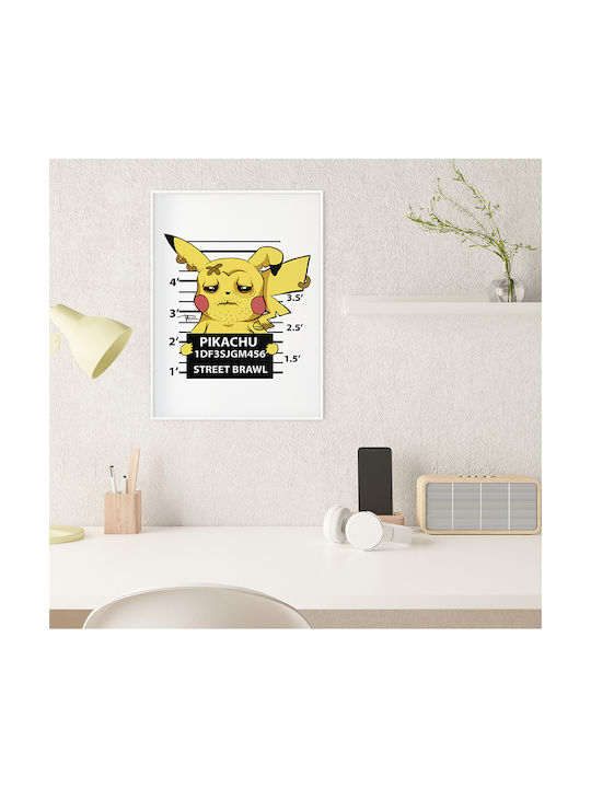 Poster Pokemon Pikachu Mugshot An164 21cm X 30cm